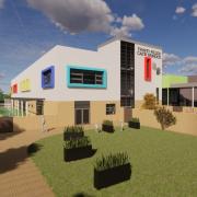 An artist's impression of how the expanded school could look. Picture: Caerphilly County Borough Council