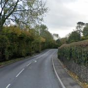 General street view image of the A472 near Tredomen.
