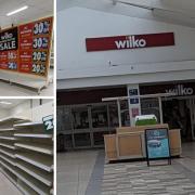 Shelves stripped bare at Wilko in Kingsway Shopping Centre