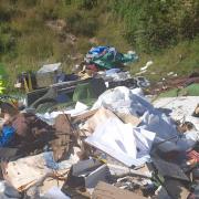 Rubbish dumped by Andrew Jones in the Silent Valley, Ebbw Vale