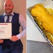 Elgam Fish Bar, Pontypool celebrate five star hygiene rating and crowned one of the best in Wales