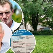 Cllr Paul Griffiths, left, has said a firm is no longer willing to assist in a search for Gypsy sites in Monmouthshire due to leaflets distributed by Conservative MP David Davies.