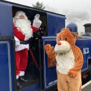 Santa will be aboard the special steam train rides!