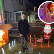 Shaun Davies says celebrating Christmas is important so that's why he's created this display