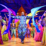 Disney Theatrical Productions present Aladdin, the musical, music Alan Menken, text Howard Ashman and Tim Rice, book and additional text Chad Beguelin, direction and choreography Casey Nicholawwith Gavin Adams (Aladdin), Desmonda Cathabel (Jasmine),