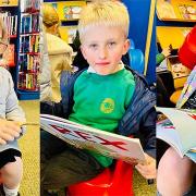 Greenmeadow Primary School pupils at Cwmbran Library. Picture: Greenmeadow Primary School/Cwmbran Life