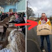 Nick Smith MP helped to deliver hampers in Blaenau Gwent