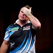GUTTED: Gerwyn Price lost to Brendan Dolan at the World Darts Championship