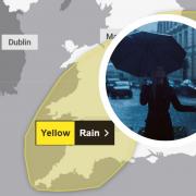 The Met Office has issued a yellow warning for rain