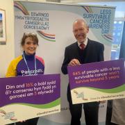 John Griffiths, MS for Newport East, with Dawn Clayton, from Newport