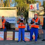 'Patients will miss out:' Junior doctors stage picket line outside Royal Gwent Hospital
