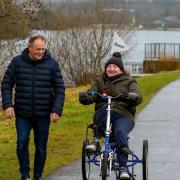 Thomas Hughes, 25, has cycled 176 miles around the lake