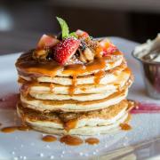 A stack of pancakes in preparation for Pancake Day tomorrow.