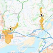 Flood alerts have been issued today for the River Usk and the River Wye