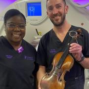 St Joseph’s Hospital, Newport discover 400 year old violin