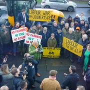 Prime minister Rishi Sunak joined a protest in north Wales