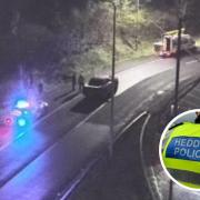 Car crashes into lamppost causing M4 slip road to close