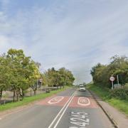 A woman was taken to hospital after the crash on Magor Road