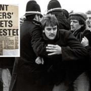 South Wales Argus coverage of the miners strike in 1984