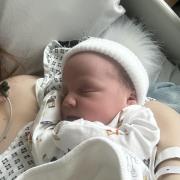 Reuben Wilkins was born on March 8, 2024, at the Grange University Hospital, near Cwmbran, weighing 8lbs 13oz. His parents are Nicole Inker and Thomas Wilkins, of Newport, and his sibling is Harleigh Wilkins, two.