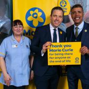 Chris Evans was joined by 'Kammy' in backing Marie Curie's Great Daffodil Appeal