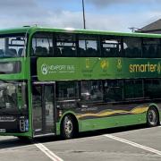 There are two new electric double deckers
