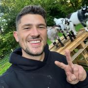Former reality TV star Jordan Davies has opened up about his rural life on his Monmouthshire farm
