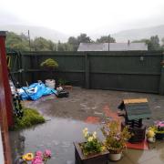 Christine is calling for people to not flush wipes and sanitary towels after her garden was flooded with sewage