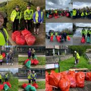 Almost 100 people took part in the spring clean