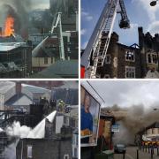 The Devastating fire at the Drill Hall, Newport in 2018