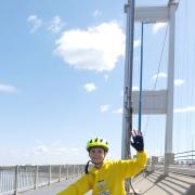 Dante Valaydon-Pillay, 12, from Raglan, has completed his seventh or 12 charity challenges after cycling 25 miles back and forth over the Severn Bridge in aid of Children in Need