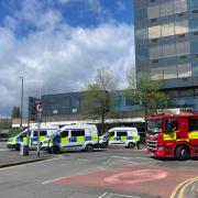 Police incident underway as city centre road closed in both directions