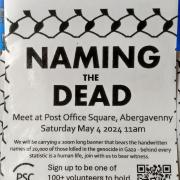 The 'naming the dead' event will take place on Saturday