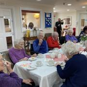 The residents of the care home were joined by members of the community, their families and two Newport councillors
