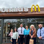 Ruth Jones MP visited the Cardiff Road McDonalds