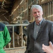 Huw Irranca-Davies met with Rhyadr Farm owners who have been impacted by bovine TB