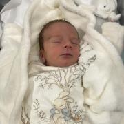 Baby Carter was born on February 13, 2024, at the Grange University Hospital, near Cwmbran, weighing 5oz 7lb. His parents are Josh and Elle, of Brynmawr, and his siblings are Rosie-mae and Kaleb.