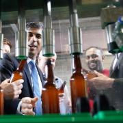 Prime Minister Rishi Sunak visited the Vale of Glamorgan Brewery in Barry on Thursday (May 23).