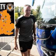 TRAVEL: Graham Coughlan and County will face plenty of time on the road in League Two