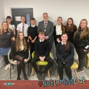 Students from across Torfaen had a go at running the council for a day