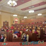 School pupils from Torfaen debated in the council chambers