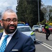 Home Secretary James Cleverly has been asked about speculation linking Russia to an explosion at a Gwent arms factory.