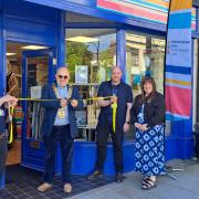 The shop was officially opened by new Chepstow mayor Cllr Tudor Griffiths