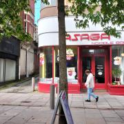 The Asaga noodle bar on Commercial Street in Newport city centre.