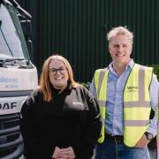l-r Kelly Hinchcliffe, director Monex Distribution, and James Howells, Managing Director, Monex Group
