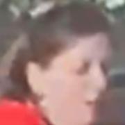 Police are looking for this woman in connection with an assault in a pub beer garden.