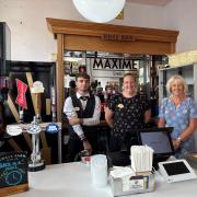 The Maxime Cinema team, pictured with Ruth Jones MP, who have been nominated for Best Cinema Experience