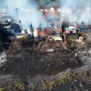 The fire led to the evacuation of 32 properties, though no injuries were reported.