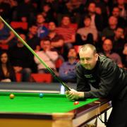 DECLINE: Mark Williams in action at the 2014 Welsh Open in Newport