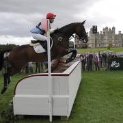 Charlotte Agnew riding Out of Africa at the Land Rover Burghley Horse Trials near Stamford in Lincolnshire in 2015
